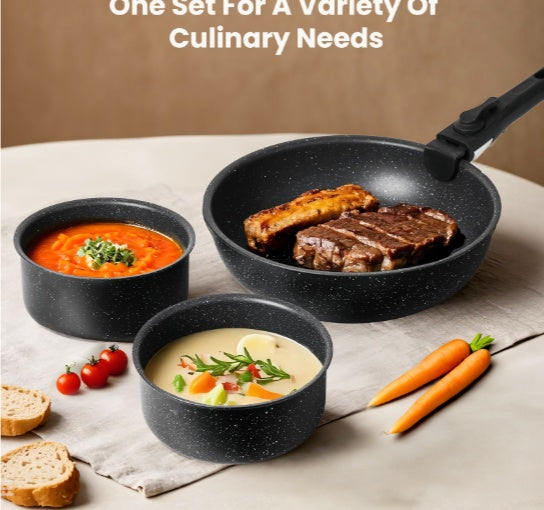 12 POTS And Pans Set, Non-stick Kitchen Cookware Set - Fast Shipping