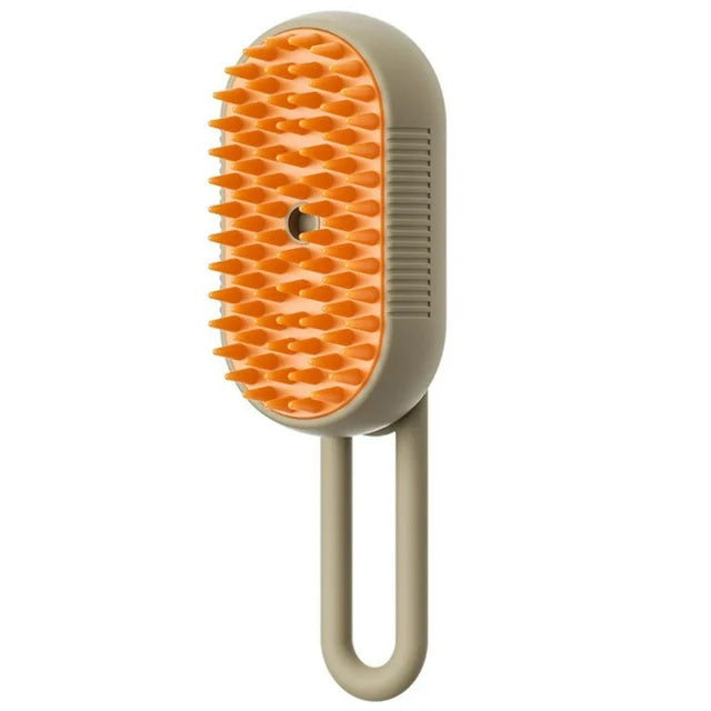 3-in-1 Electric Cat & Dog Steam Brush – Pet Grooming & Hair Removal - World Bazaar Life
