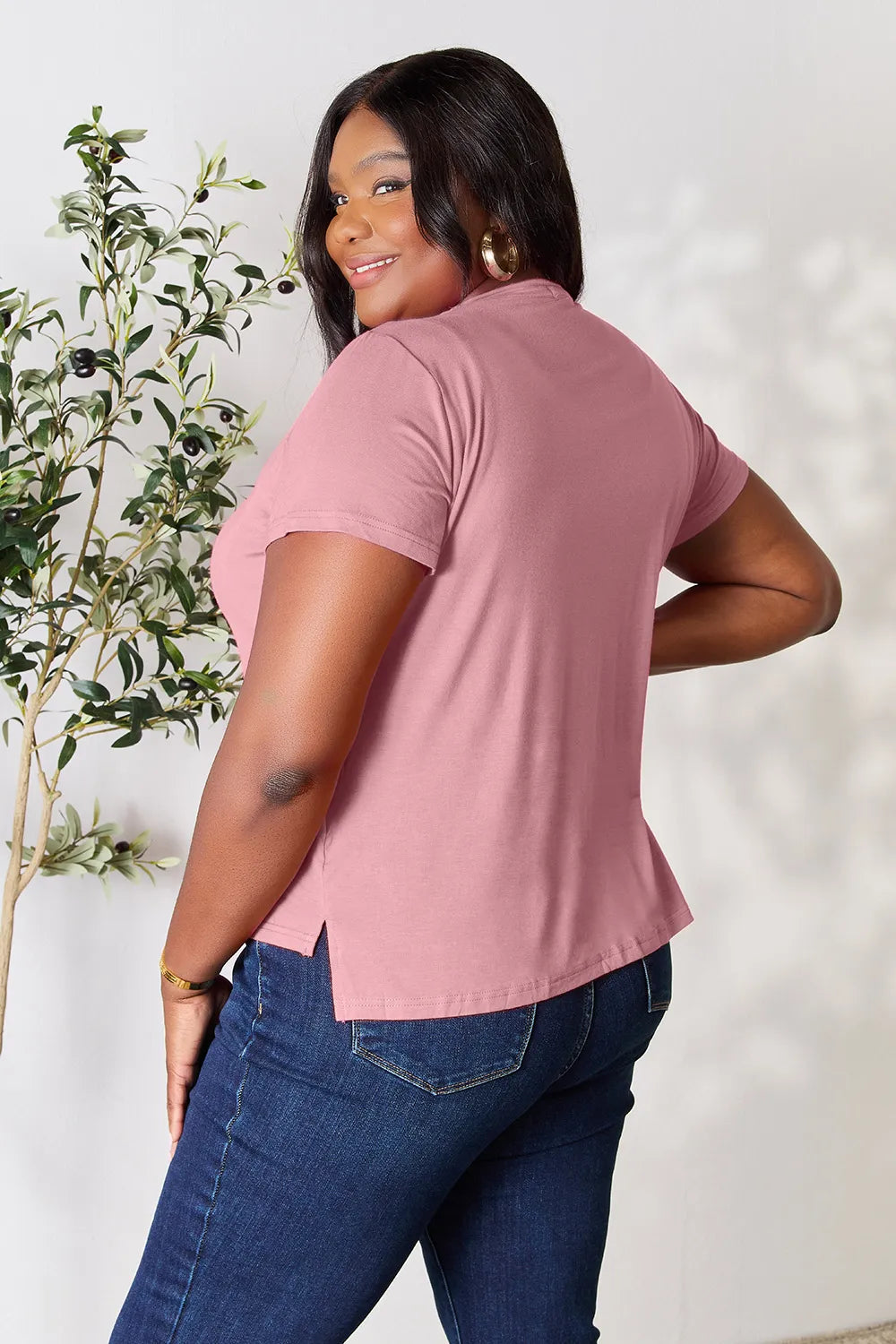 Basic Bae Full Size Round Neck Short Sleeve T-Shirt-World Bazaar Life