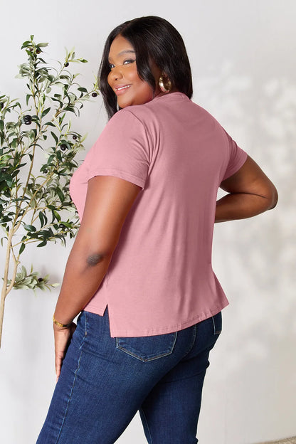 Basic Bae Full Size Round Neck Short Sleeve T-Shirt-World Bazaar Life