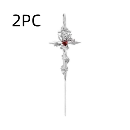 Creative Star Moon Diamond Geometric Stud Earrings – Fast Delivery